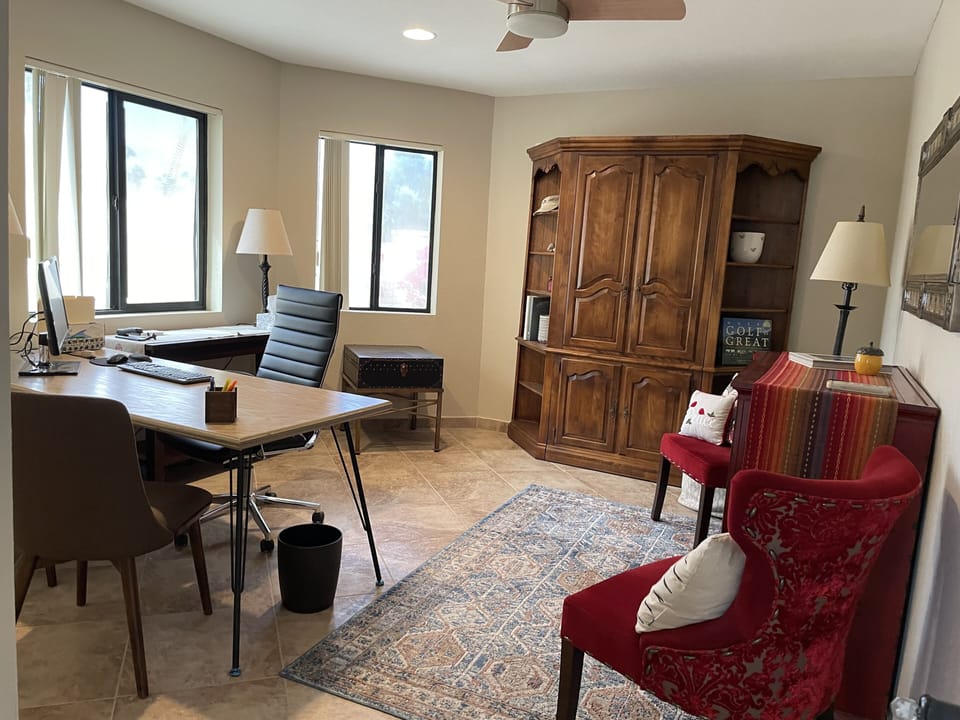 The Office next to the Master Suite