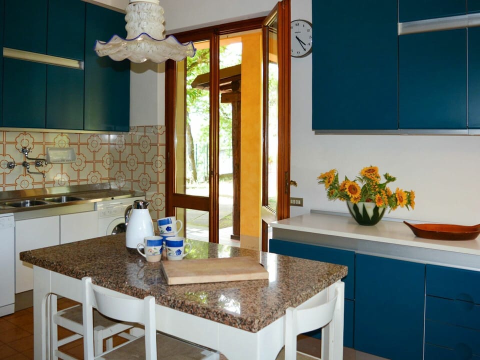Table, Furniture, Property, Cabinetry, Countertop, Azure, Flower, Sink, Building, Chair