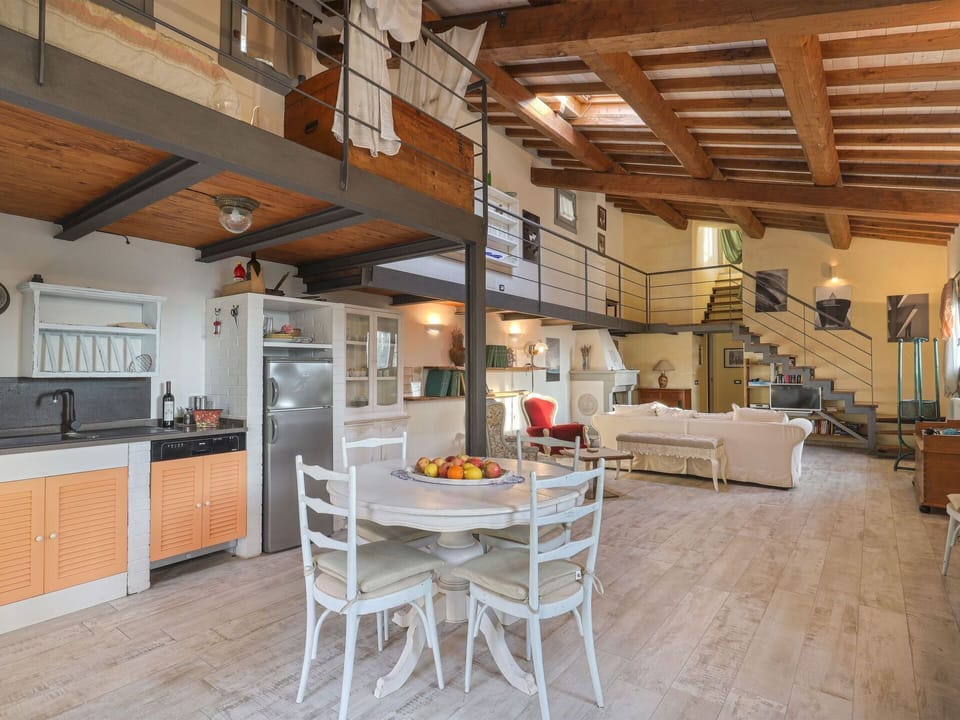 Cabinetry, Table, Countertop, Kitchen Appliance, Kitchen, Wood, Chair, Interior Design, Flooring, Floor