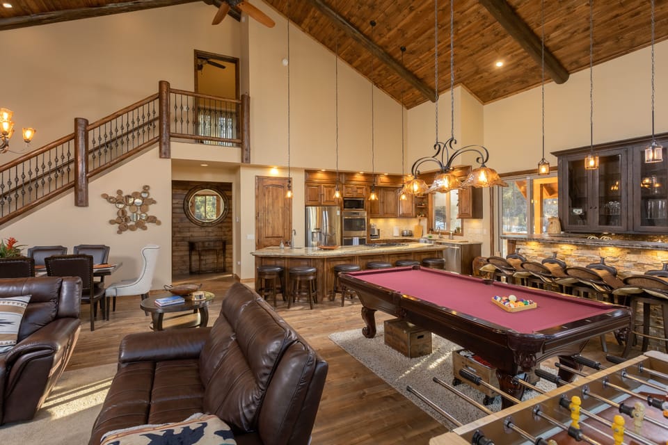 Such a cozy and inviting Great Room. Everyone loves it! 