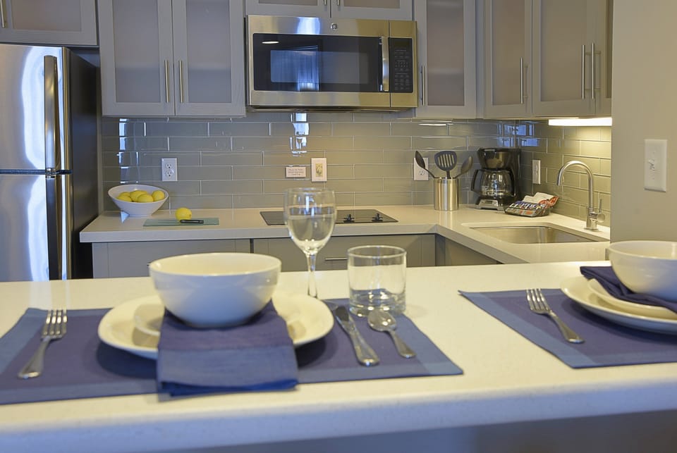 Make a quick meal in your kitchen.