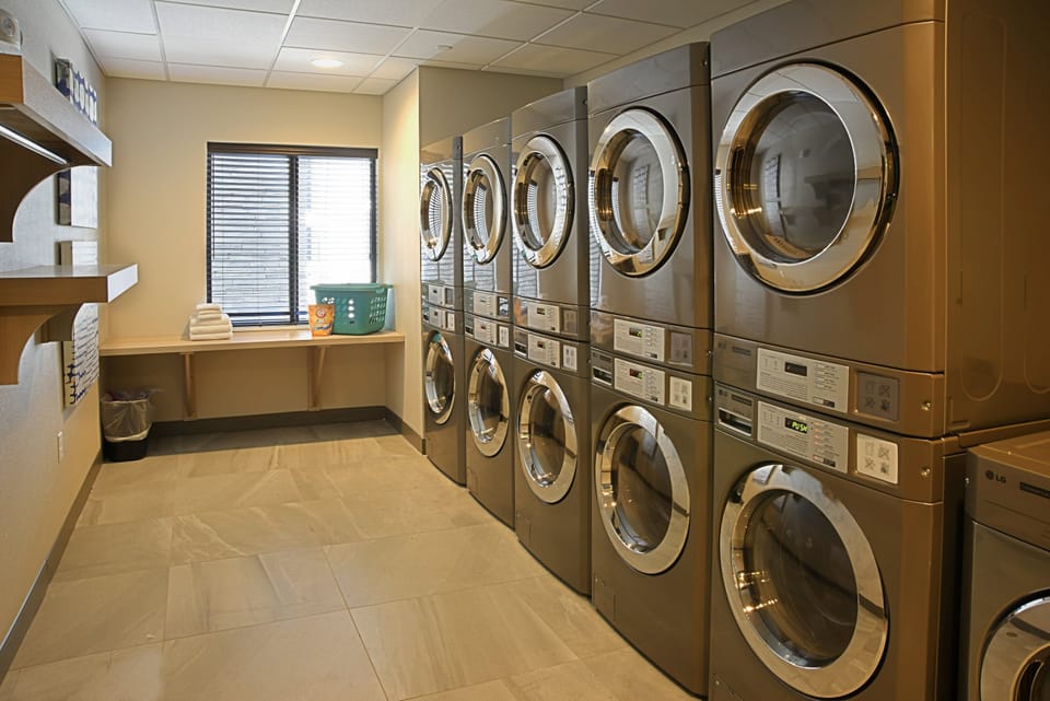 Take advantage of on-site laundry.