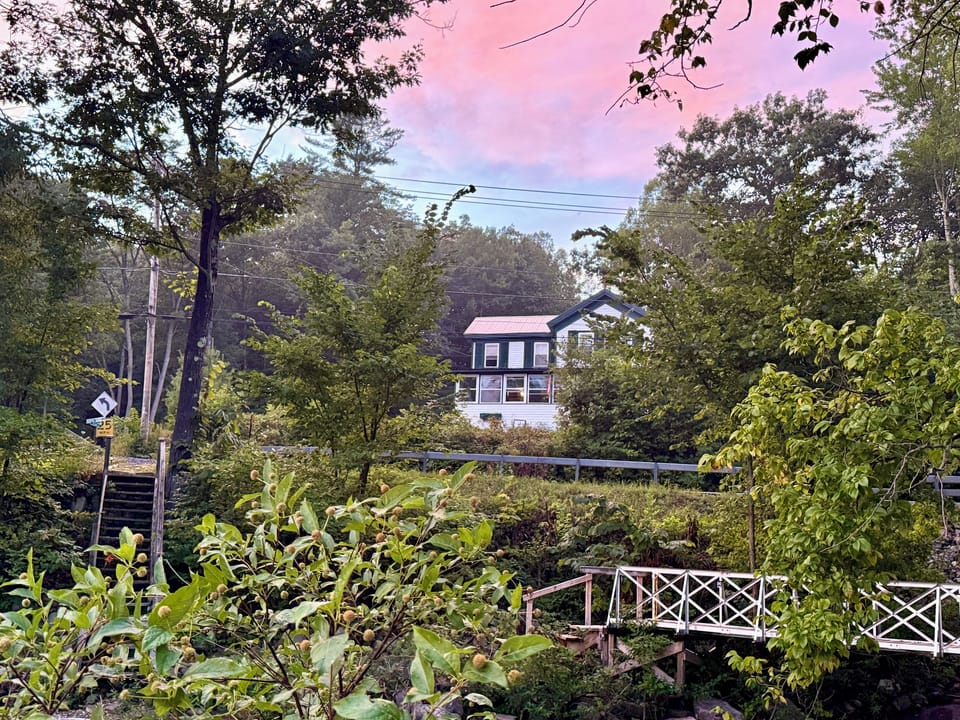Our house from the beach.