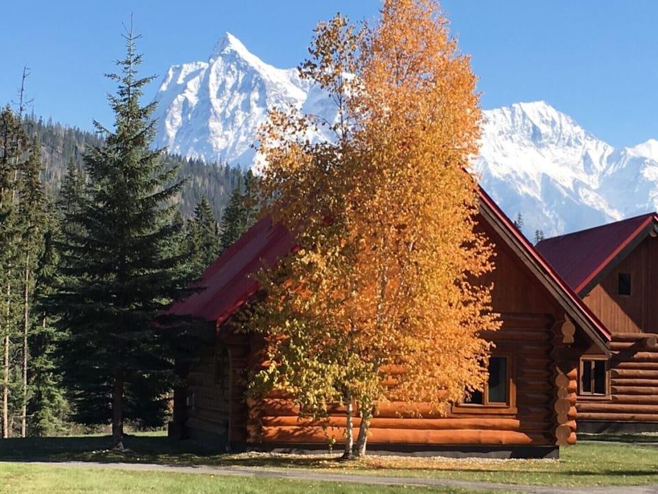 Back of cabin looking out on Chancellor Peak