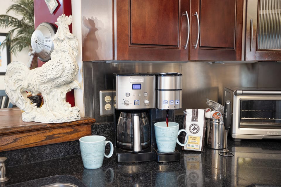 Kuerig or a pot of coffee, your choice.