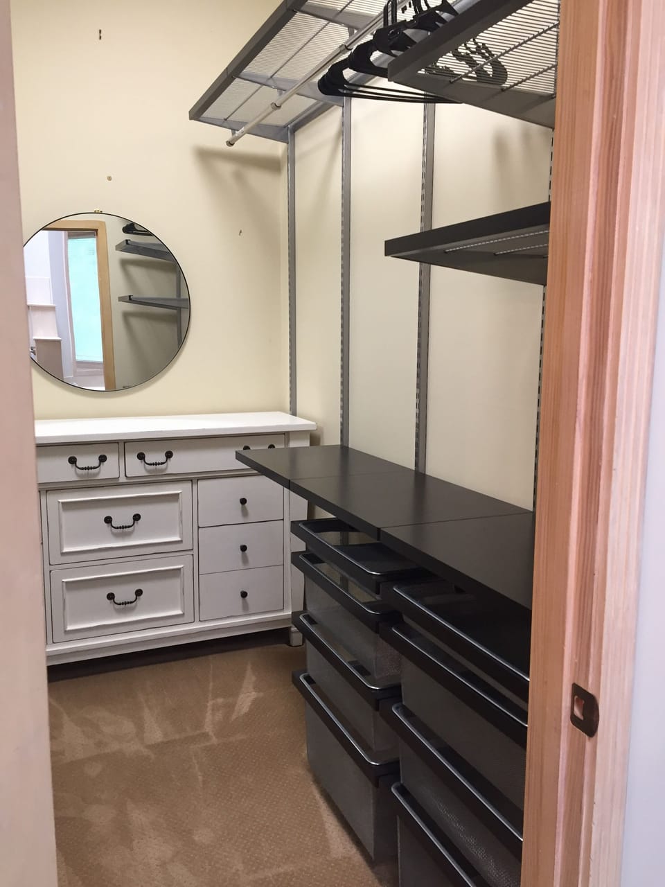 Main floor primary bedroom closet