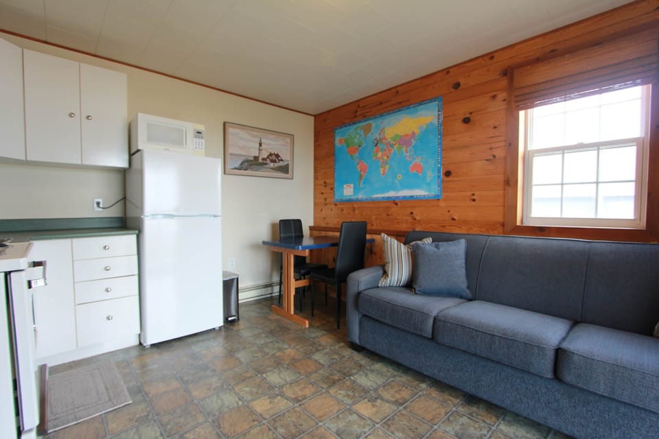Kitchen table and lounge area