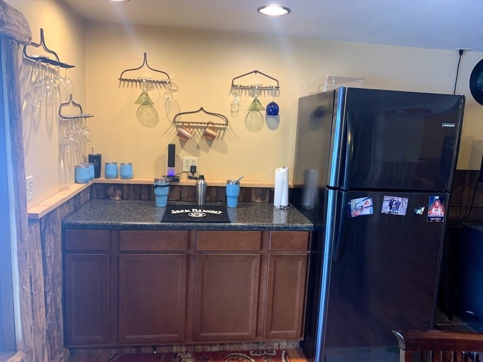 Downstairs bar area.