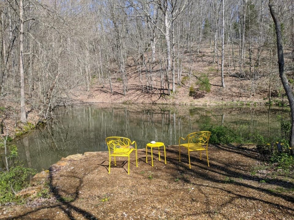 Fishing pond next to the Cabin