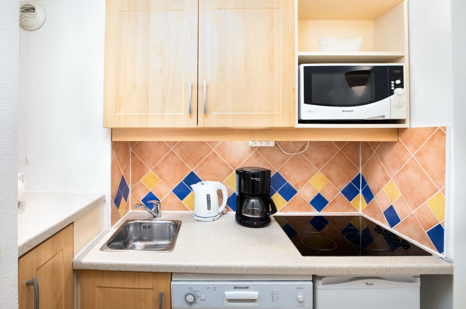 Make a snack in the kitchenette.