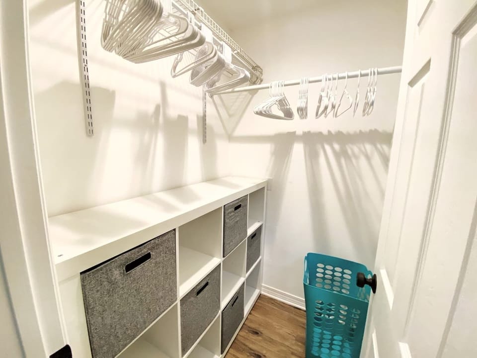 Large walk in closet in the 2nd bedroom.