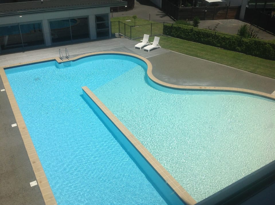 Heated lap pool 