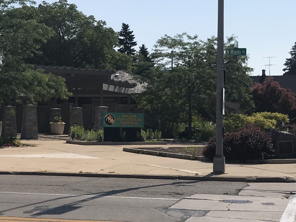 Racine zoo 1 block away.