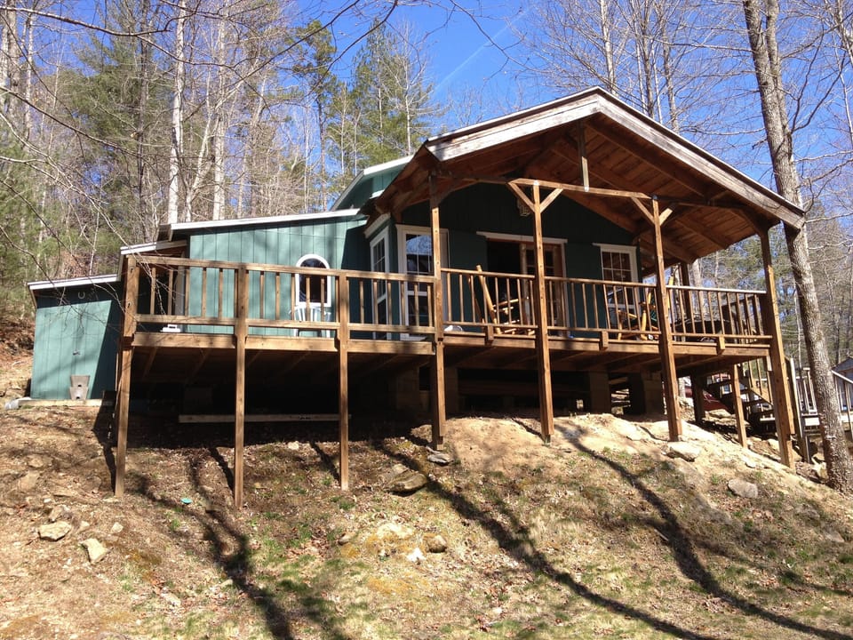 Breathtaking private mountain  views with winding creek throughout the property