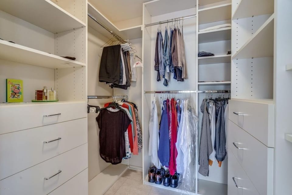 Master closet with built ins
