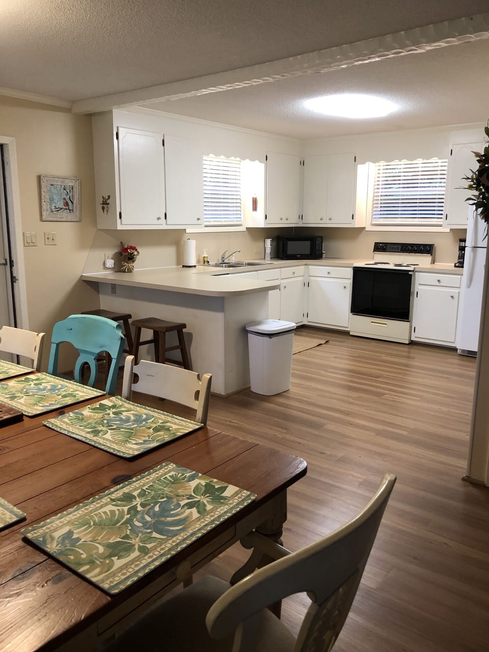 Spacious open kitchen.