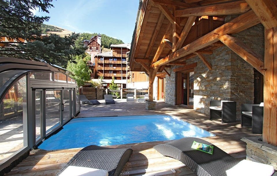 Dive into your gorgeous private pool.