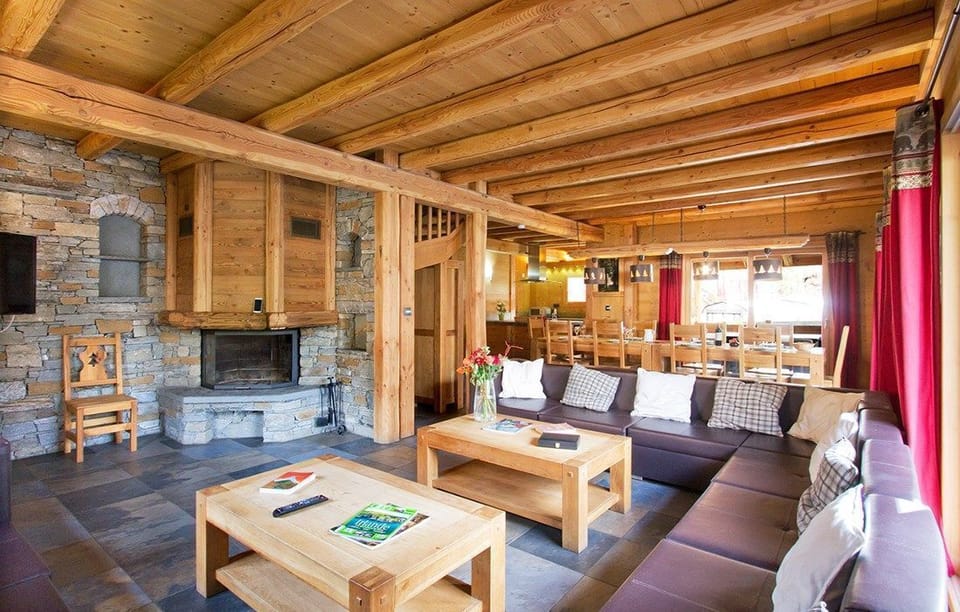 Sit back and relax in front of the fireplace after a great day.