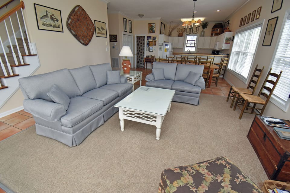 View of Living Area, Dining, & Kitchen