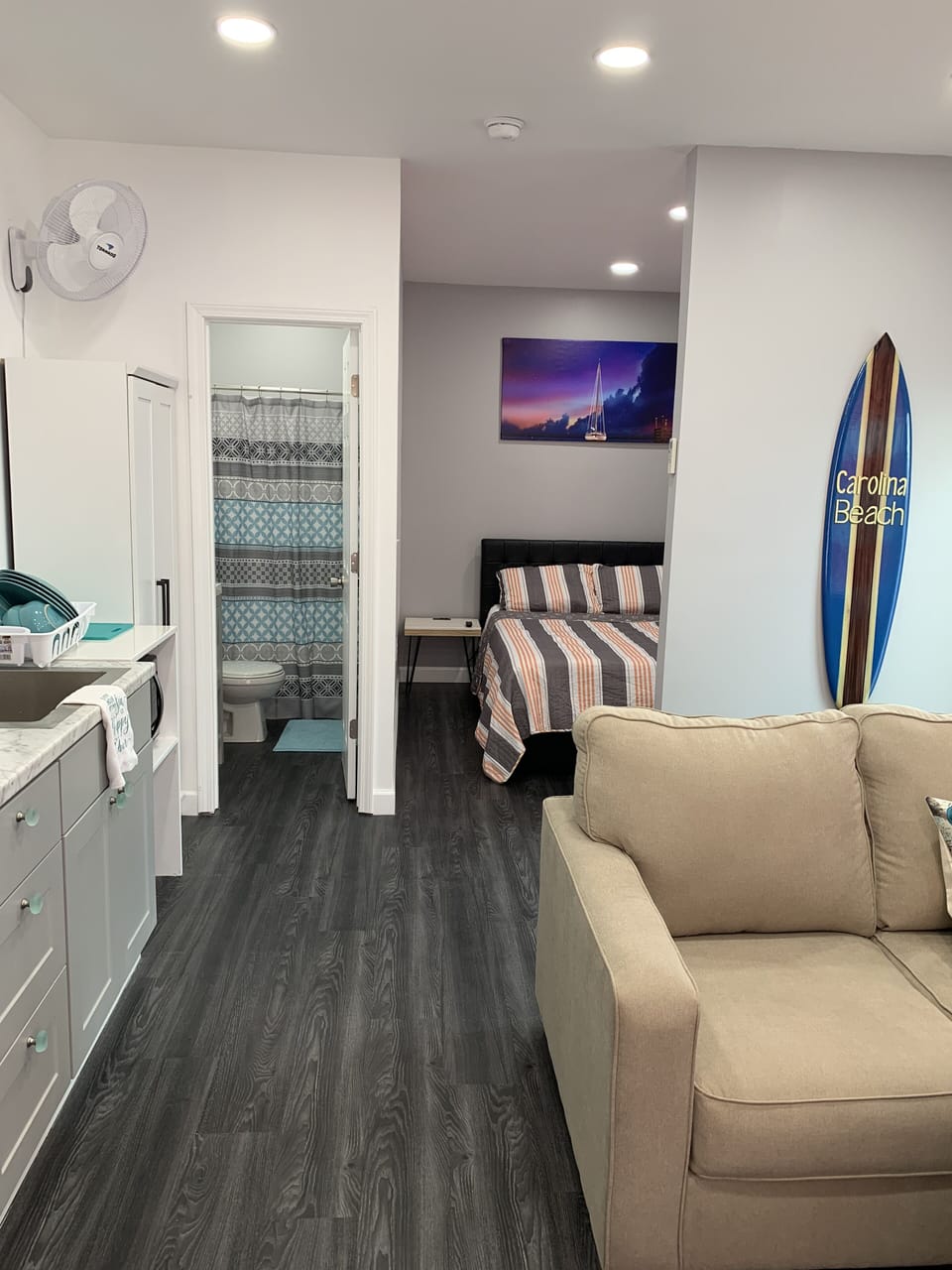 Living room & bedroom view