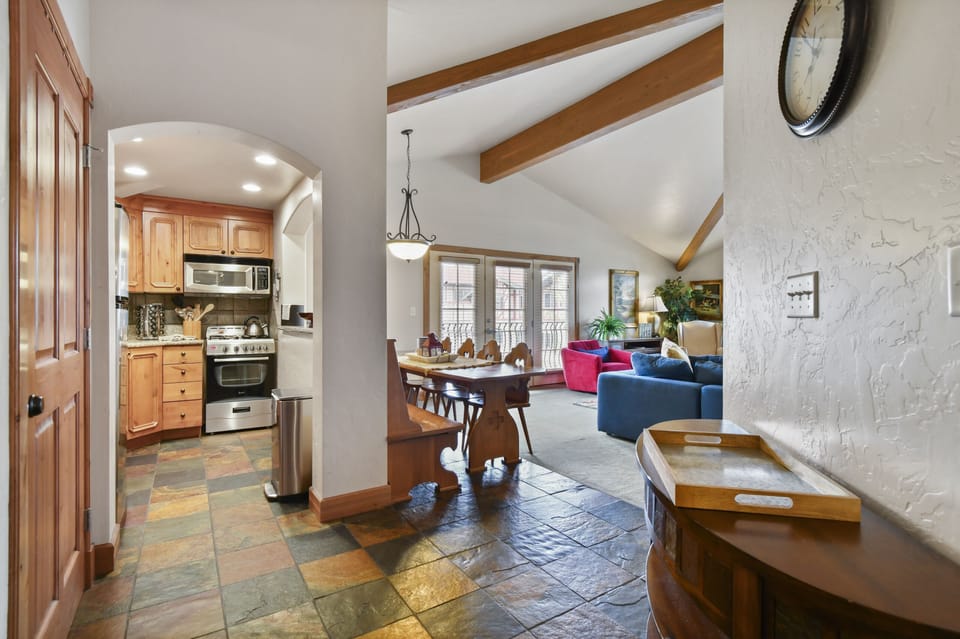 View from entry way of villa