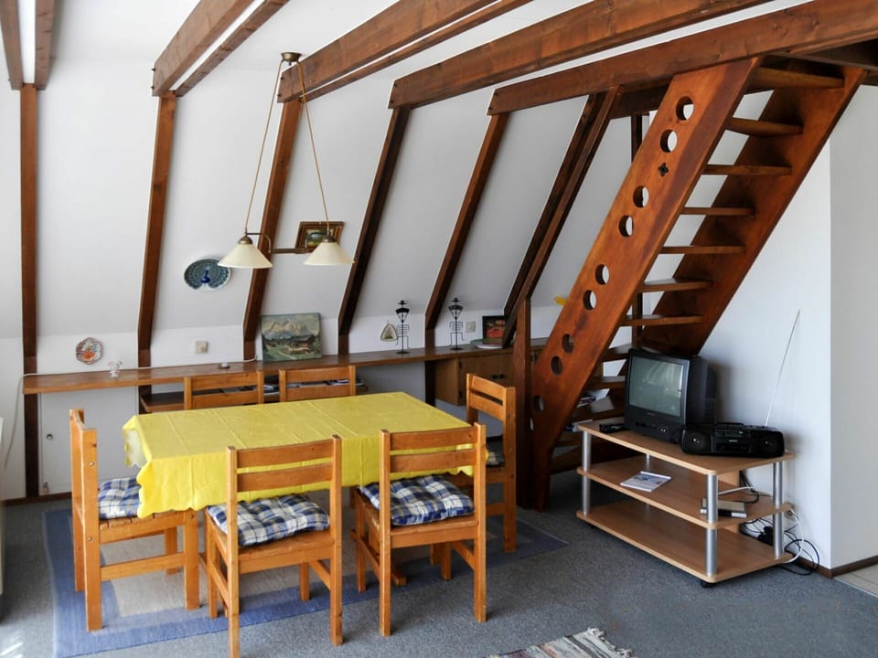 Stairs, Room, Furniture, Attic, Loft, House, Building, Interior Design, Beam, Wood