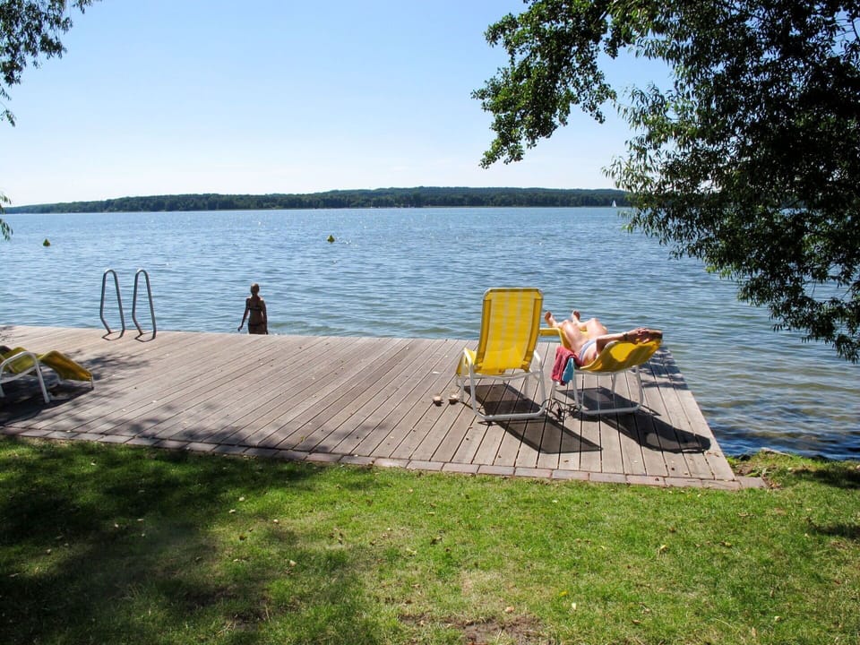 Water, Yellow, Grass, Lake, Shore, Summer, Tree, Vacation, Leisure, Bank