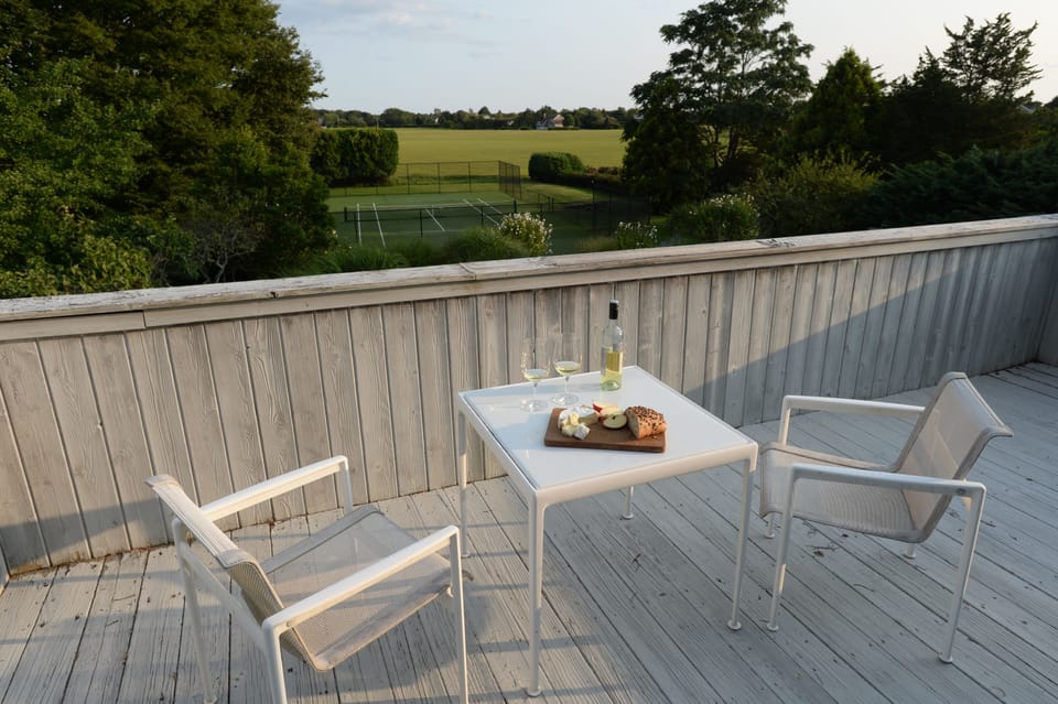 Master bedroom terrace with view to the reserve