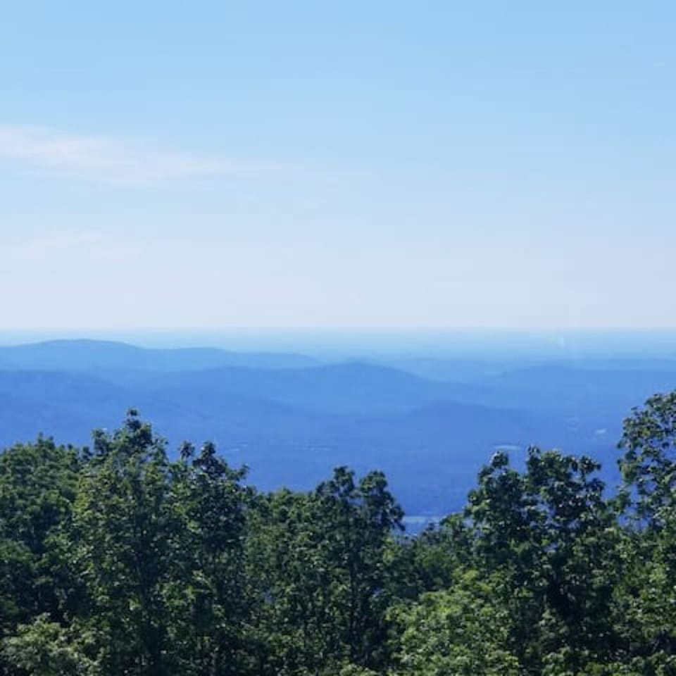 One of the best views of the Blue Ridge mountains at Wintergreen Resort