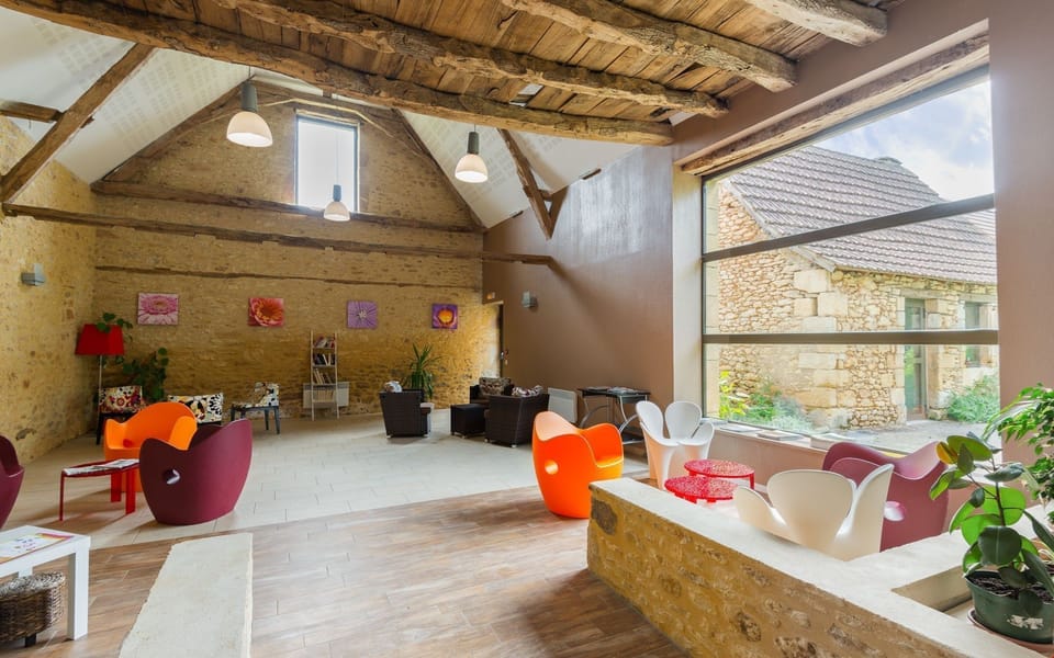 Relax in the communal lounge.