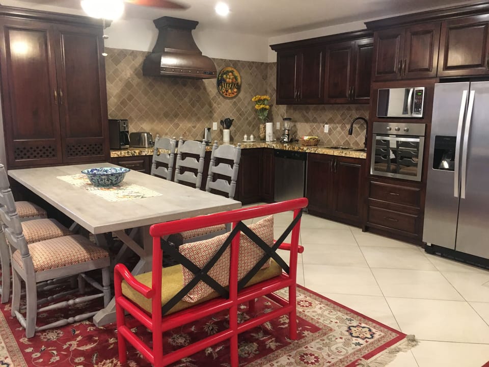 Fully stocked kitchen