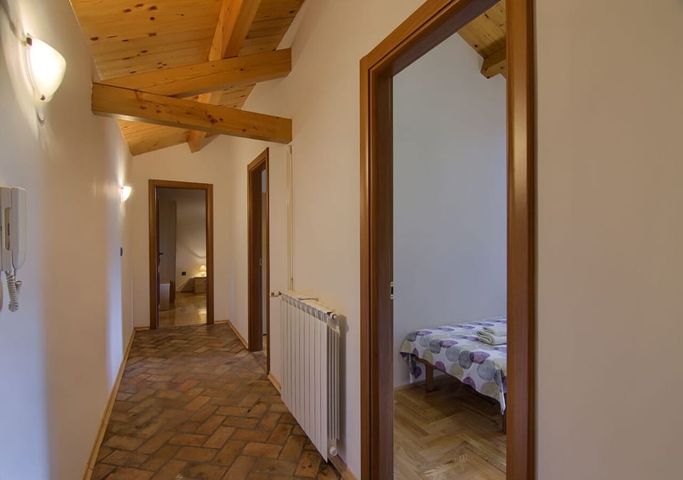 Hallway between bedrooms