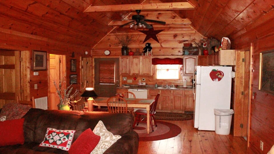 Kitchen and dining area.  Full of country charm and antiques!