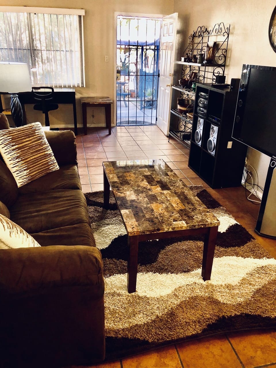Interior designer decorated living room