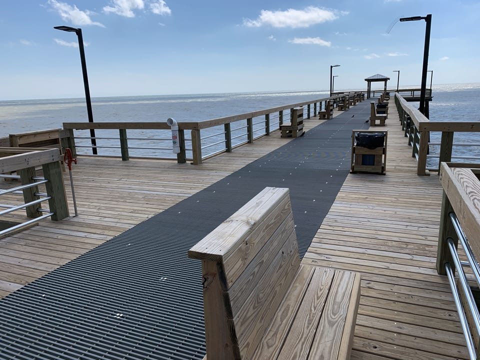 Yaupon Beach fishing pier 