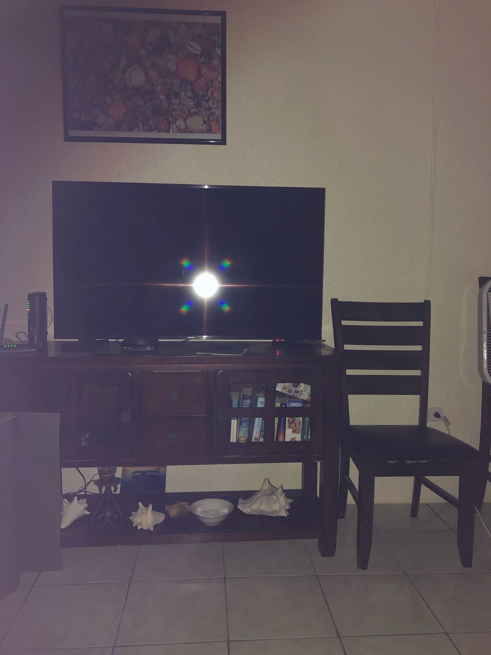 TV in living room
