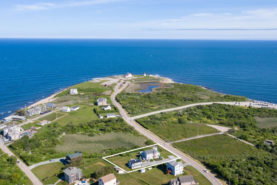 Closest beach is camp Cronin just a short walk away