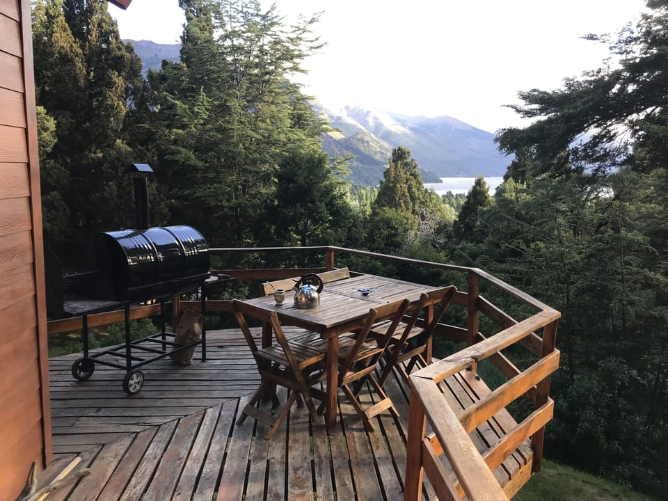 Deck overlooking Lake Gutiérrez