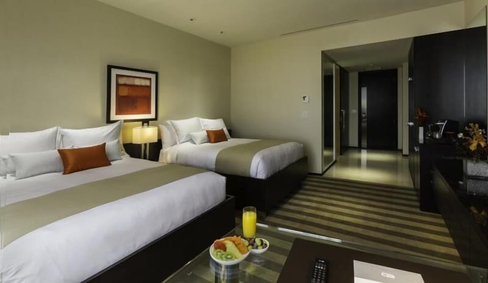 Stretch out on two plush beds for effortless rest.
