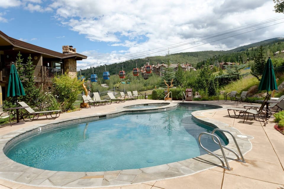 Enjoy the pool and hot tubs at the Shadowbrook!