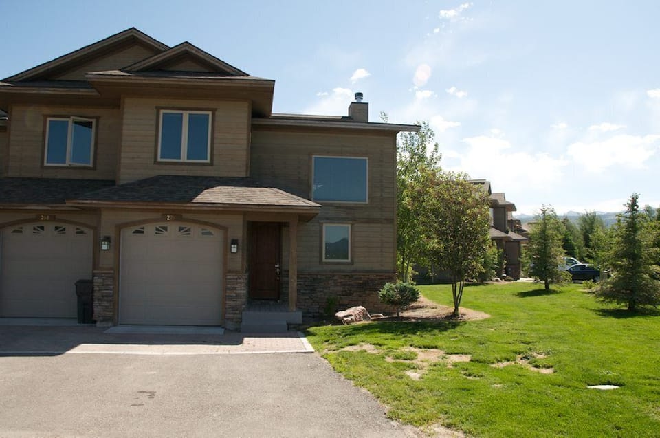 View of the front door to the property
