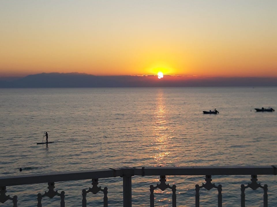 Sunset view from the balcony of maisonette
