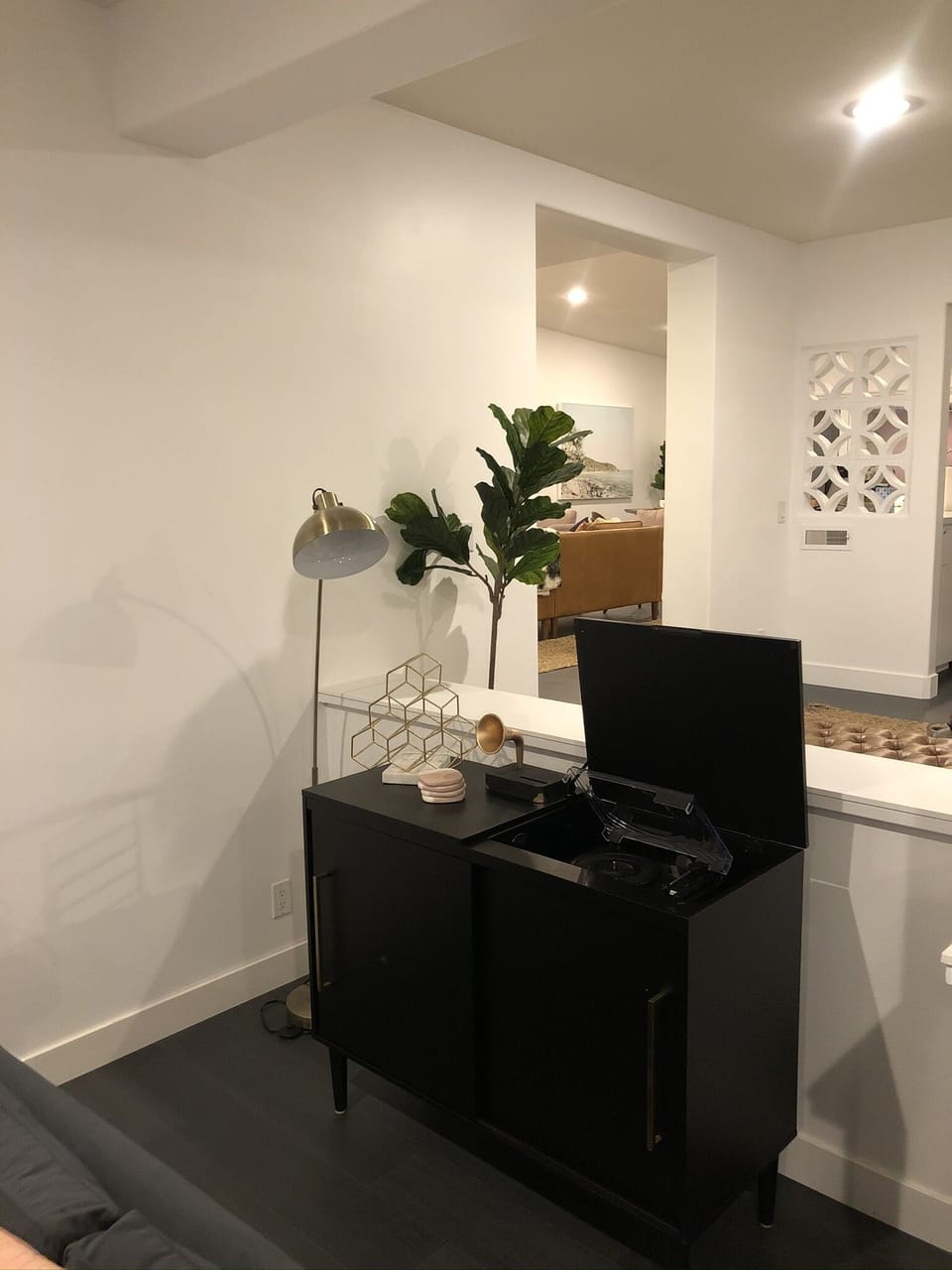 Record Player and Bar