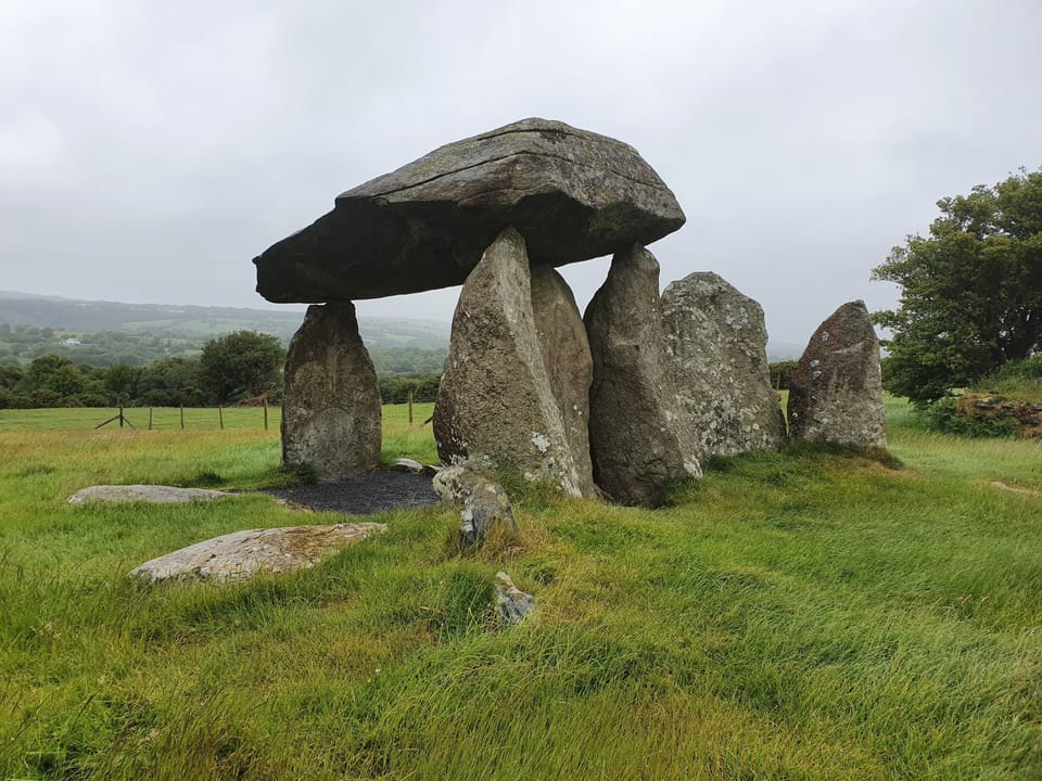 Pentre Ifan - a Neolithic burial chamber,  close to the Preseli Mountains