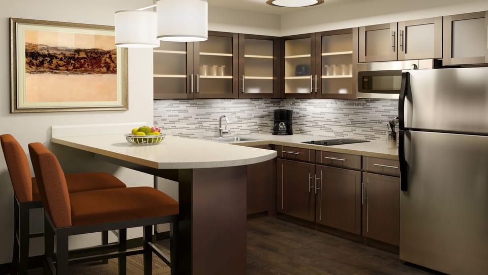 Contemporary kitchen with sleek cabinetry and modern appliances.