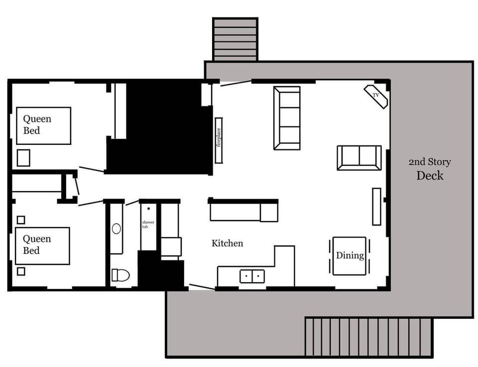 Layout of upper level