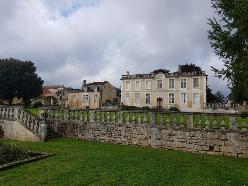 The front elevation of the main Chateau building -our apartment is just behind..