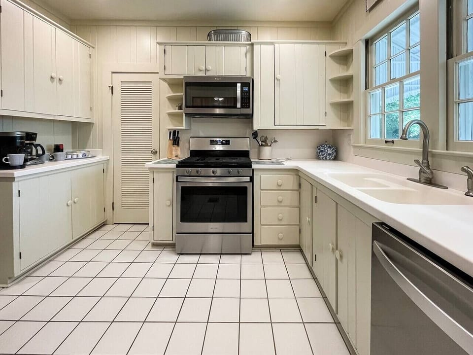 Pantry closet affords space for all your groceries and goodies