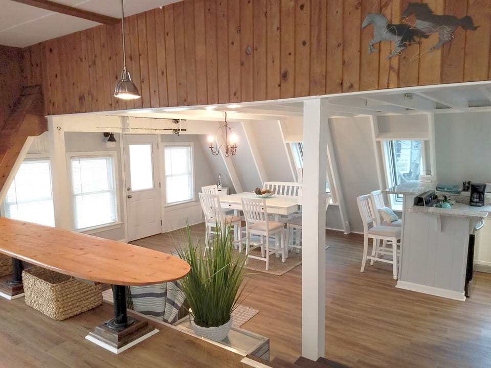 Living Area Overlooking Dining