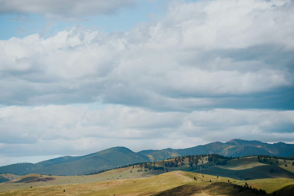 Rolling hills in Missoula.